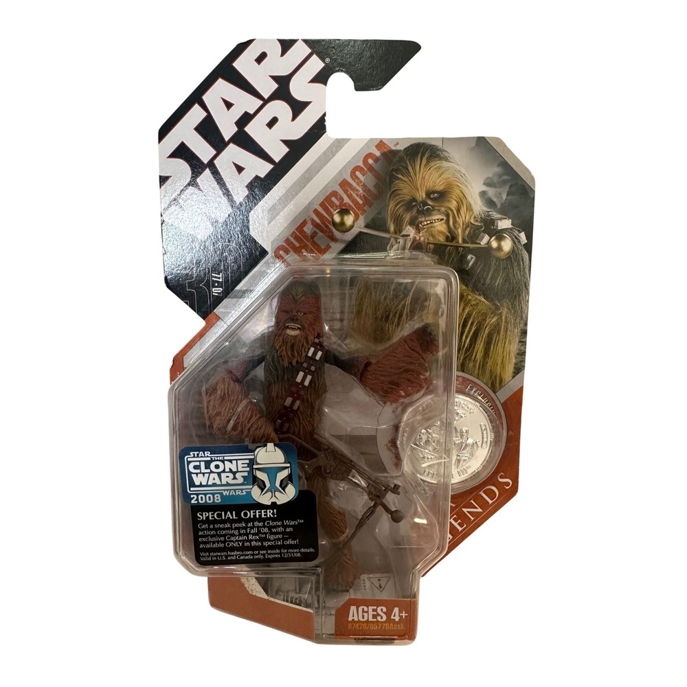 Hasbro Star Wars Brown Saga Legends Chewbacca 30th Anniversary Figure 3.75in